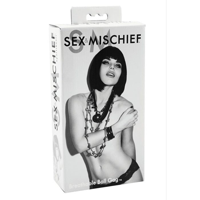 Lady Jane Adult Sex Shop | Sex & Mischief Breathable Ball Gag | Category_Bondage / BDSM, SubCategory_Spider Gag & Gag