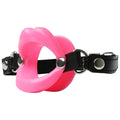 Create a sexy lipstick fantasy with the Silicone Lips open mouth gag. Wrap your lips around the gag and secure. Secure with adjustable vegan leather strap and buckle closure. One size fits most.