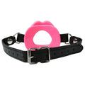 Create a sexy lipstick fantasy with the Silicone Lips open mouth gag. Wrap your lips around the gag and secure. Secure with adjustable vegan leather strap and buckle closure. One size fits most.