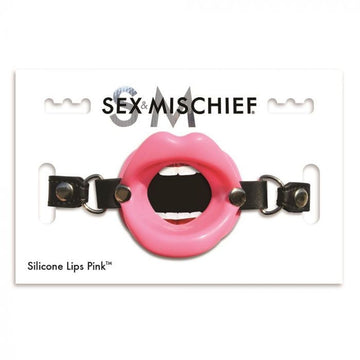 Create a sexy lipstick fantasy with the Silicone Lips open mouth gag. Wrap your lips around the gag and secure. Secure with adjustable vegan leather strap and buckle closure.&nbsp;One size fits most.