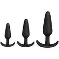 he anal plugs start from 3 then 4, and finally 5 inches. The Mood Naughty 1 Trainer Set is perfectly shaped and sized to help beginners gently work their way to a larger, more pleasurable size plug.