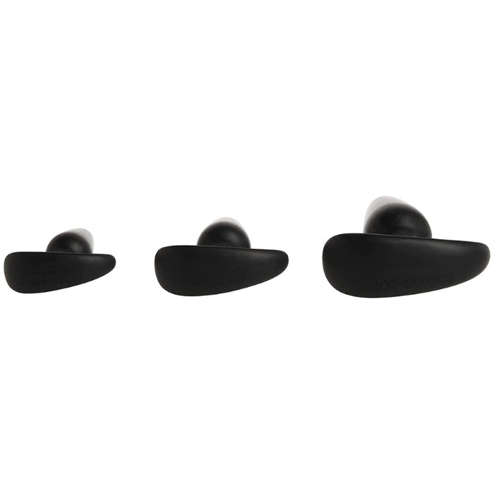 he anal plugs start from 3 then 4, and finally 5 inches. The Mood Naughty 1 Trainer Set is perfectly shaped and sized to help beginners gently work their way to a larger, more pleasurable size plug.