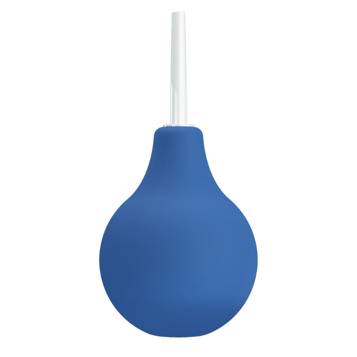 Blue Mr Play Anal Douche with silicone bulb and clear tube