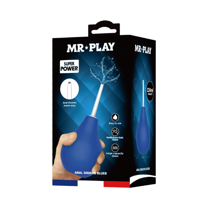 Blue Mr Play Anal Douche product display