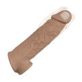 Lady Jane Adult Sex Shop | Natural Realskin Vibrating Penis Xtender - Dark