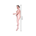 Nude female mannequin in profile, showcasing a phthalate free PVC love doll design