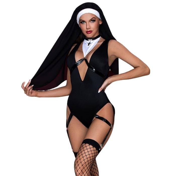 Lady Jane Adult Sex Shop | Nun Fantasy Outfit (3 Piece) | Draft