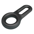 Oniel Crazy Bull black silicone cock ring with handle extension