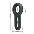 Black Oniel Crazy Bull cock ring with matte silicone finish