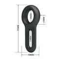 Black Oniel Crazy Bull cock ring with matte silicone finish