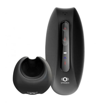 OTouch Deven Pulse penis masturbator with flexible opening and illuminated buttons