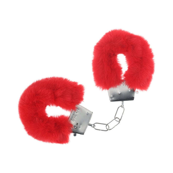 Lady Jane Adult Sex Shop | Ouch! Classic Fluffy Handcuffs - Red