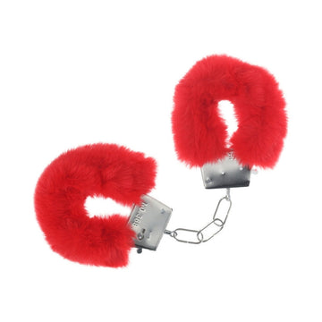 Lady Jane Adult Sex Shop | Ouch! Classic Fluffy Handcuffs - Red