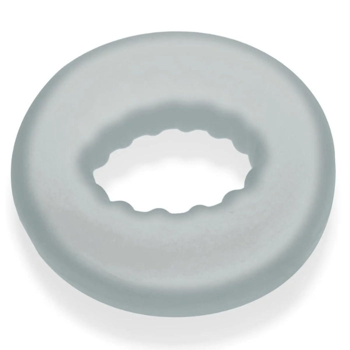 Axis comfort cock ring with inner ribs for a better grip and bigger bulge. Made from  plus+silicone blend that’s softer and stronger than regular silicone. It’s the right size and feel for longer wear, the right stretch for the best fit. The inner rim of Axis is lined with humpy ridges all the way around for a different feel than our smoother ring. Width: 2”/ 5 cm, Depth: .75/ 2 cm, Outer circumference: 6.5”/ 17 cm, Inner Circumference: 3”/ 8 cm.