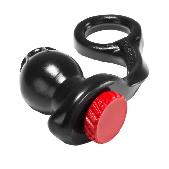 FuckLock is a hollow buttplug attached to a stretchy cockring. The spherical plug is designed to be soft enough for an easy fit, firm enough to stay open but still comfortable. The built-in cockring create a locking effect that keeps you nice n' stuffed. It's made from our signature Liquid Platinum Silicone so it's glossy, smooth and has a warm heavy feel…it’s lush and silky but still firm enough. Each FuckLock comes with a red silicone stopper designed to snugly plug the hollow opening.