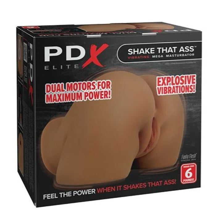 Lady Jane Adult Sex Shop | PDX Elite Shake That Ass Vibrating Mega Masturbator Dark