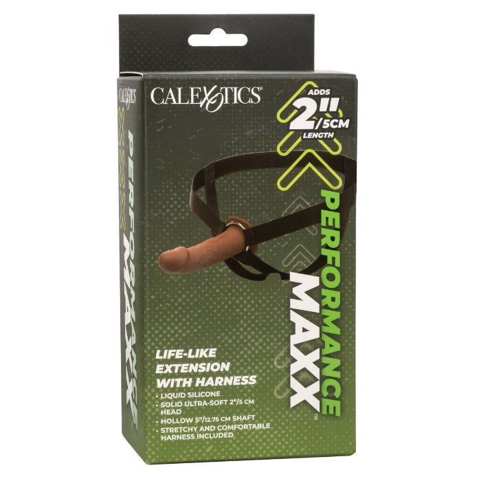 Lady Jane Adult Sex Shop | Performance Maxx Life-Like Extension With Harness - Dark