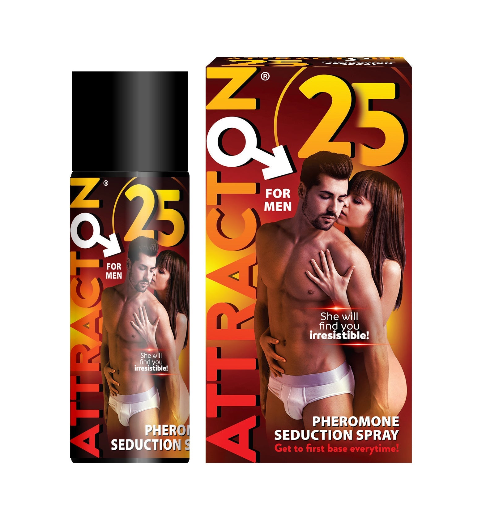 Black NQ25 spray bottle with irresistible musk fragrance pheromones