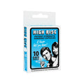 Men high rise potent strength ginseng capsules in blue and white box with black and white illustrated characters