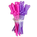 Turn any beverage into a good time with our Naughty Straws Pink & Purple Penis Straws. Add a little naughtiness to your favorite beverages. Perfect for hens parties or to just add some fun to your next function Includes: Pack of 10 