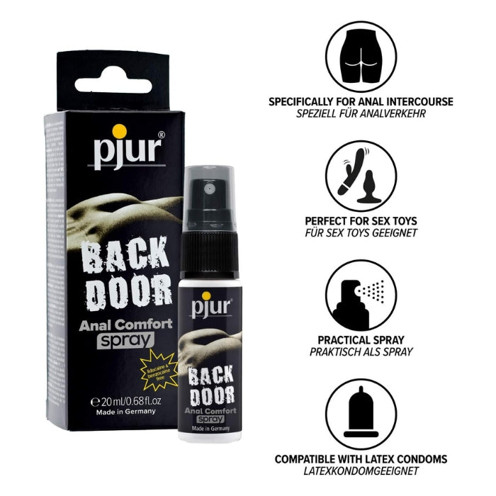 Lady Jane Adult Sex Shop | Pjur Back Door Anal Comfort Spray (20ml) | anal, Anal Gels, Anal Lubricants, Anal Lubricants