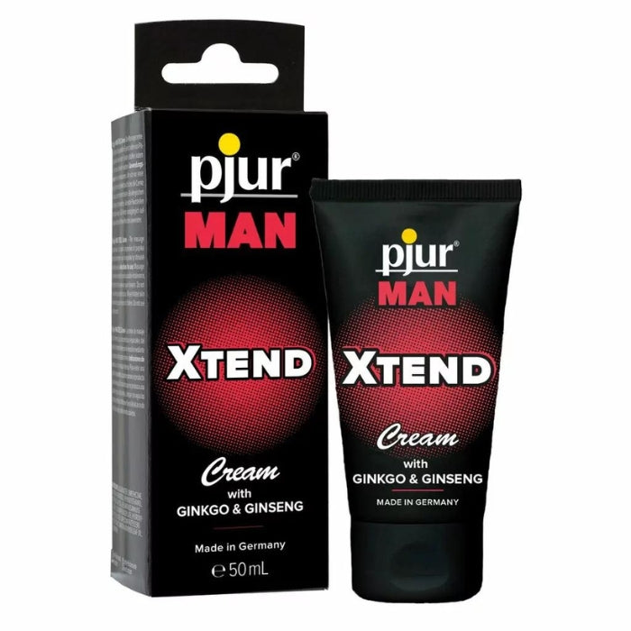 Pjur Man Xtend Cream is designed with mens intimate skin care in mind. With regular use it can help improve blood circulation, as well as the firmness of your erection. Xtend is a water based massage cream with ginkgo and ginseng extracts which can have stimulating effects.