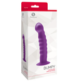 Purple Pleasures Bumpy Dildo with textured silicone surface