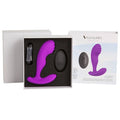 Purple silicone vibrating prostate massager small in white spleasures premium cozy box from lady jane adult shop