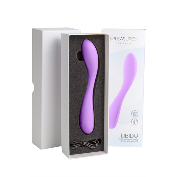 Pleasures Libido Lavender G-Spot Vibrator for targeted internal stimulation