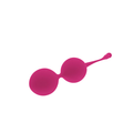 Vibrant pink Pleasures Love Balls silicone egg toy with slender stem