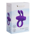 Purple Pleasures Rabbit vibrating penis ring with flexible silicone