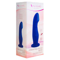Blue Pleasures Velvet Aeon vibrating dildo in branded box