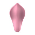 Pink Pleasures Velvet Sweetie mini external massager with teardrop design