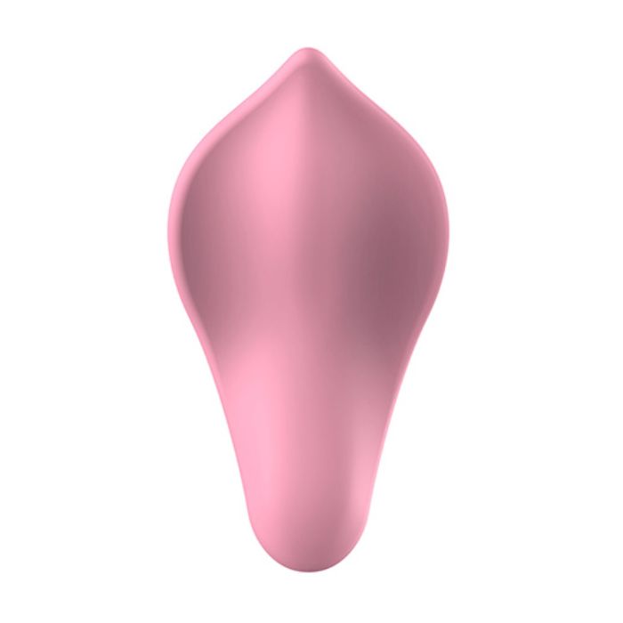 Pink Pleasures Velvet Sweetie mini external massager with teardrop design