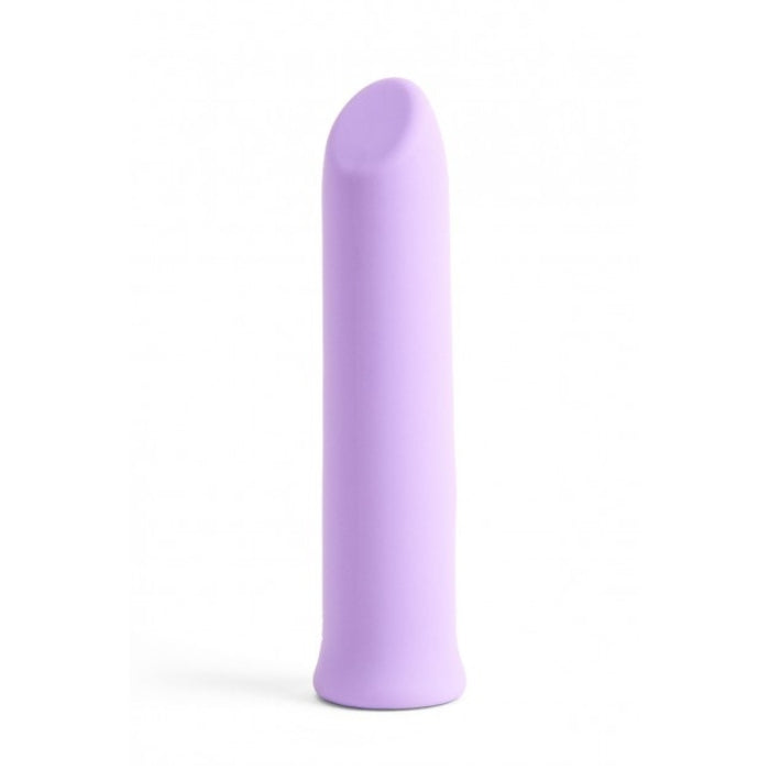 Pleasures velvet vibrating mini bullet lilac sleek lavender silicone toy designed for external erogenous zones and shallow vaginal penetration