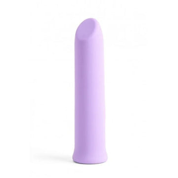 Pleasures velvet vibrating mini bullet lilac sleek lavender silicone toy designed for external erogenous zones and shallow vaginal penetration