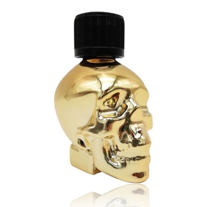 Gold Skull poppers is bottled in a very unique glass bottle in the shape of a skull. Thanks to the powerful formula, you only have to sniff a little bit of the aroma to reach a higher mood. Enjoy uninhibited feelings and powerful orgasms.