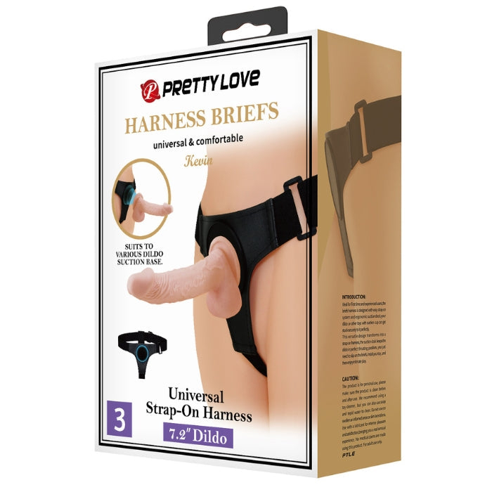 This universal strap-on harness is a great choice for beginners and experts alike. Made from soft and stretchy fabric for a form-fitting design . With a realistic look and feel, this lifelike dildo is your ultimate sidekick for unforgettable, pleasure-packed nights. Stick to your universal strap-on harness. Perfect for partnered play.