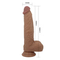 A thrusting ＆ vibrating vibrator in a realistic penis shape with a strong suction cup that sticks to any smooth surface. The suction cup makes hands-free fun possible. The 3 vibration and thrusting modes can be controlled separately via the remote control or by a partner. USB rechargeable with battery operated remote.
