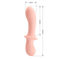Pretty Love Abigal vibrator with curved head in peach pink silicone