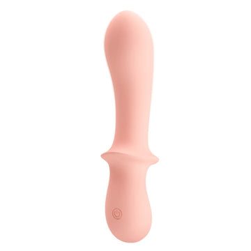Pretty Love Abigal vibrator with curved head, pink silicone toy