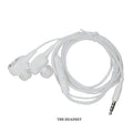 Pretty Love Aby thrusting masturbator with white coiled earbuds and 3.5mm jack