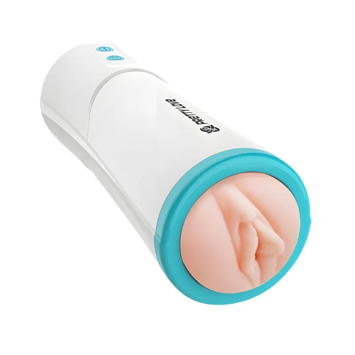 Pretty Love Aby Thrusting Vagina Masturbator with white teal silicone head