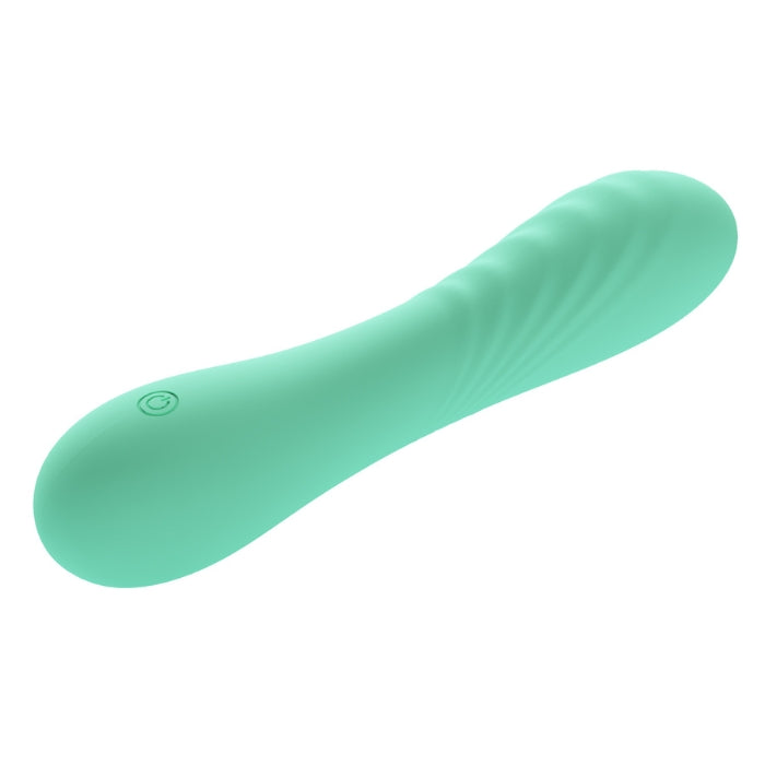 Pretty Love Alexisrose aqua vibrator: elegant full-cover mint green toy