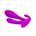 Curved purple silicone sex toy, Pretty Love Anal Plug - Edgar for sensual pleasure