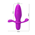 Purple silicone vibrating butt plug with stimulation points from Pretty Love Anal Toy Collection