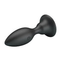 Large black Pretty Love vibrating anal butt plug with smooth rounded design