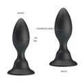 Large Black Pretty Love Vibrating Anal Butt Plug with Charger