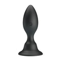 Large black Pretty Love vibrating anal butt plug with power button