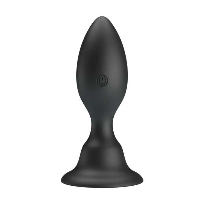 Large black Pretty Love vibrating anal butt plug with power button